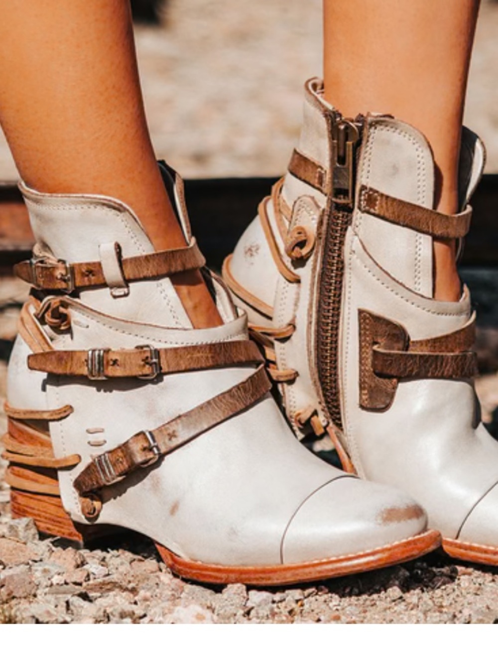 Freebird Crue Booties Size 9 Ice